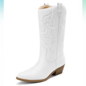 White cowboy boots
